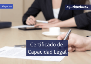 Certificado de capacidad legal