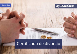 Certificado de divorcio