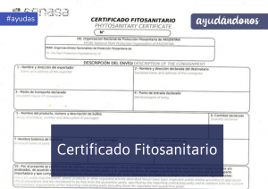 certificado fitosanitario