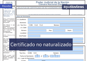 Certificado no naturalizado