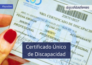 CUD Certificado único de discapacidad