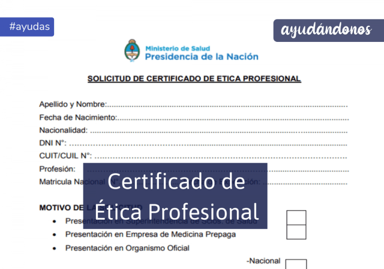 Certificado de ética profesional