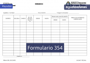 Formulario 354