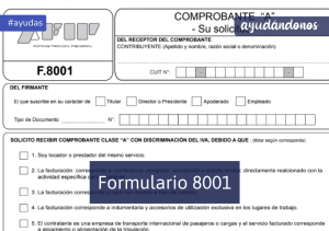 Formulario 8001